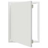 vidaXL Pannello di Accesso Bianco 43.5 x 33 x 3 cm Acciaio