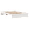 vidaXL Letto senza Materasso Bianco 120x190 cm Legno Massello di Pino