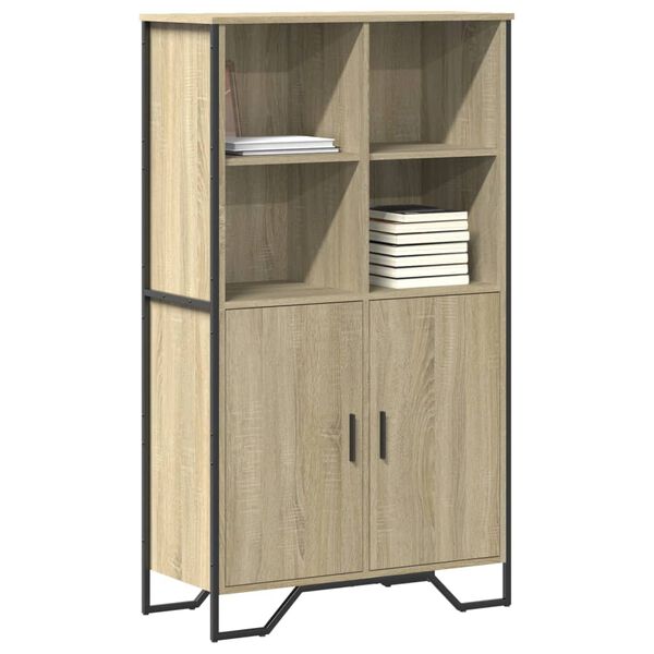 vidaXL Credenza Rovere Sonoma 79,5x35,5x137,5 cm in Legno Multistrato