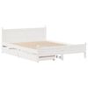 vidaXL Letto senza Materasso Bianco 140x190 cm Legno Massello di Pino