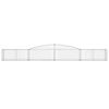 vidaXL Cesti Gabbioni ad Arco 2 pz 400x50x40/60 cm Ferro Zincato