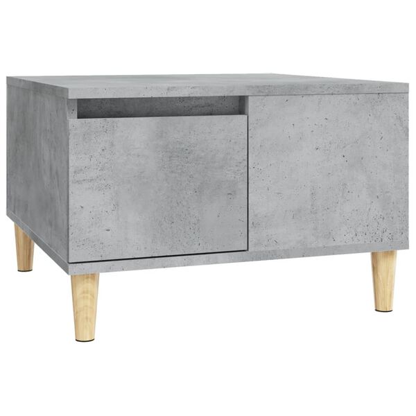 vidaXL Tavolino Salotto Grigio Cemento 55x55x36,5 cm Legno Multistrato