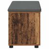vidaXL Panca per ingresso con cuscino Legno vecchio 80 x 46 x 46 cm