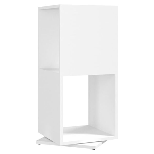 vidaXL Armadietto Girevole Bianco 34,5x34,5x75,5 cm in Truciolato