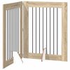 vidaXL Cancello per cani pieghevole con supporti 2 pcs Rovere Sonoma