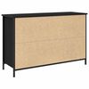 vidaXL Set mobile TV Rovere Nero 101 x 35 x 65 cm Legno multistrato