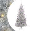 vidaXL Albero di Natale Argento 210 cm PET