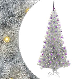 vidaXL Albero di Natale Argento 210 cm PET