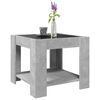 vidaXL Tavolino Salotto con LED Grigio Cemento 53x53x45 cm Multistrato