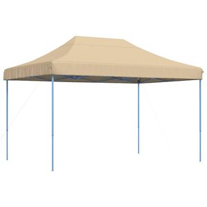 vidaXL Tenda Party Beige 279 x 410 x 315 cm Tessuto Oxford