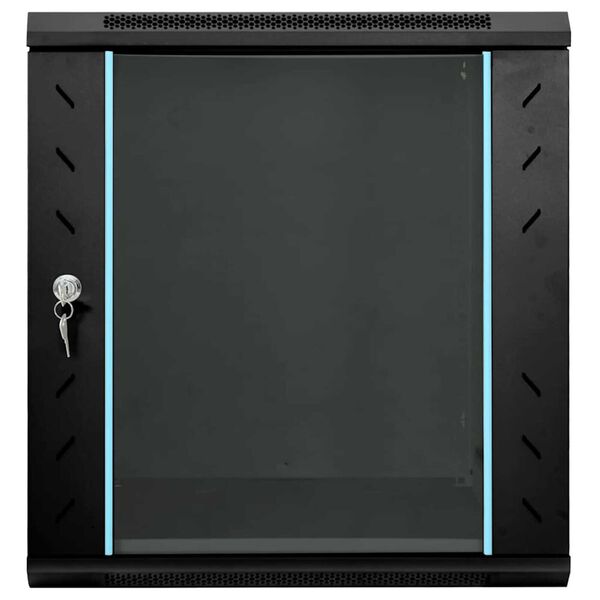 vidaXL Armadietto di rete Nero 60 x 45 x 65 cm Acciaio