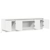 vidaXL Mobile TV con led Bianco 180 x 38 x 49 cm Legno multistrato