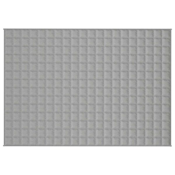 vidaXL Coperta Ponderata Grigia 138x200 cm 10 kg Tessuto