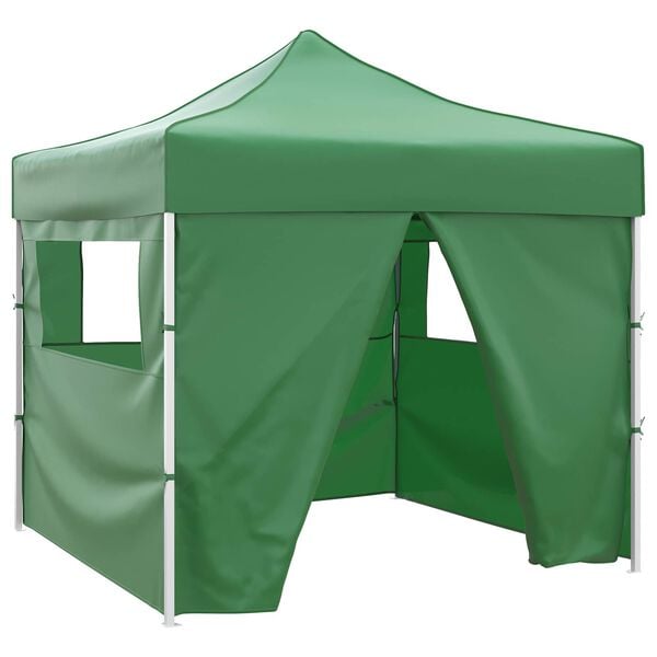 vidaXL Tenda Party Verde 291 x 291 x 315 cm Tessuto Oxford
