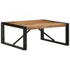 vidaXL Tavolino 80x80x35 cm in Legno Massello di Mango Grezzo