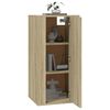 vidaXL Mobile Porta TV a Parete Rovere Sonoma 40x34,5x80 cm