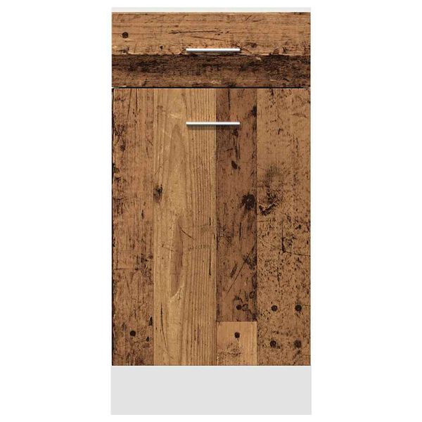 vidaXL Mobile con Cassetto &ldquo;Lyon&rdquo; Legno Antico 40x46x81,5cm
