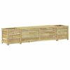 vidaXL Panchina da giardino con fioriera Legno di Pino Impregnato