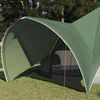 vidaXL Tenda Teepee con tetto Verde e Grigio 600 x 600 x 347 cm