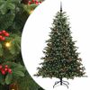 vidaXL Albero di Natale artificiale con 300 LED Verde 210 cm