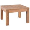 vidaXL Tavolino da Salotto Legno Massello di Teak Naturale 60x60x40 cm