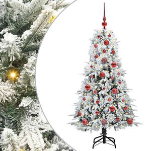 vidaXL Albero di Natale Artificiale con Rami Pieghevoli Verde 120 cm