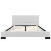 vidaXL Letto con Materasso Memory Foam Bianco in Similpelle 140x200 cm