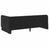 vidaXL Cornice del letto ad angolo Nero 90 x 200 cm Velluto
