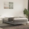 vidaXL Materasso a Molle Insacchettate Rigidit&agrave; Media Grigio Chiaro 120x220x20 cm in Velluto