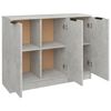 vidaXL Credenza Grigio Cemento 90,5x30x70 cm in Legno Multistrato