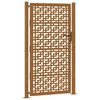 vidaXL Cancello da giardino 100x175 cm in acciaio corten con design a croce