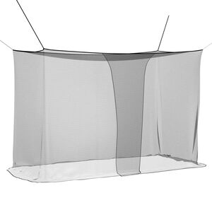 vidaXL Rete per zanzare per letto 156 mesh Nero 220 x 100 x 150 cm