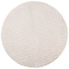 vidaXL Tappeti per area Rotondo SIROLO Beige &Oslash; 120 CM Poliestere