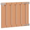 vidaXL Cancello da giardino 100 x 80 cm WPC e Alluminio Marrone