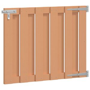 vidaXL Cancello da giardino 100 x 80 cm WPC e Alluminio Marrone