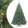 vidaXL Albero di Natale artificiale con 300 LED Verde 210 cm PE e PVC