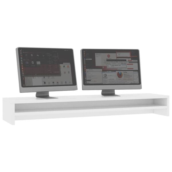 Supporto Per Monitor E TV In Rovere - Stand Elegante Con Ripiano Basso - Foto 10
