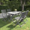 vidaXL Set da Pranzo per Giardino 5 pz Legno Massello di Acacia Grigio