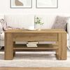 vidaXL Tavolino da salotto Rovere artigianale 102 x 55 x 45 cm