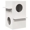 vidaXL Cuccia per Gatti Bianca 43x43x60 cm in Legno Massello di Pino