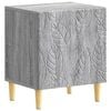 vidaXL Comodino Sonoma grigio 43 x 34,5 x 50 cm Legno ingegnerizzato