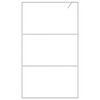 vidaXL Parete Doccia Walk in Argento 115x195 cm Vetro Trasparente ESG