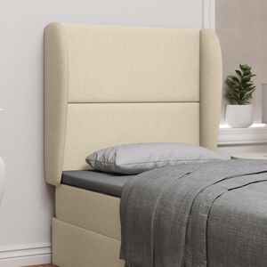 vidaXL Orecchia della Testata Crema 80 x 23 x 6 cm Tessuto