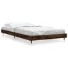 vidaXL Giroletto senza Materasso Rovere Fumo 100x200 cm in Truciolato