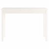 vidaXL Tavolo Consolle Bianco 110x40x75 cm in Legno Massello di Pino