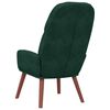 vidaXL Sedia Relax Verde Scuro in Velluto