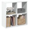 vidaXL Libreria divisoria bianca 69,5x29x69,5 cm in legno ingegnerizzato