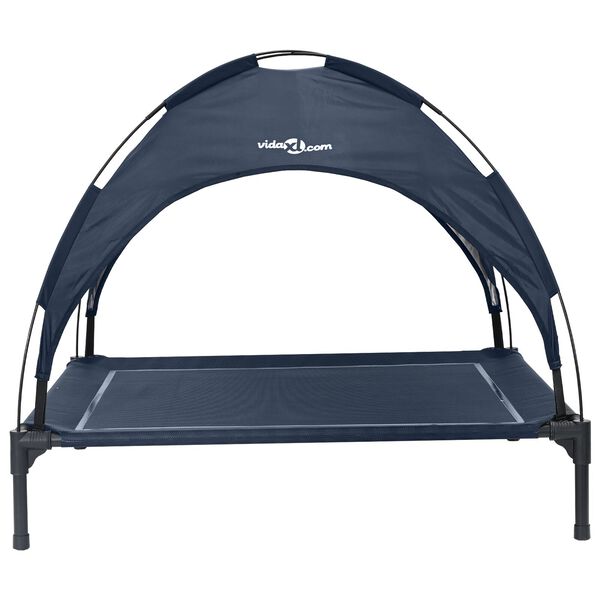 vidaXL Letto per Cani Blu navy 90 x 81 x 80,5 cm Acciaio