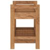 vidaXL Tavolino da Bagno 45x30x45 cm in Legno Massello di Teak