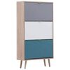Finori Scarpiera C-uba 42 Rovere Sonoma e Tricolore